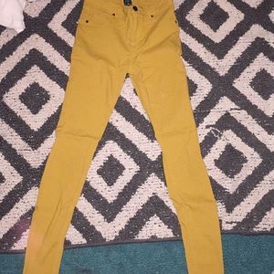Mustard yellow girl pants